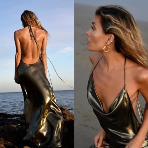Rat & Boa Dresses & Skirts - NEW Rat & Boa Venus Metallic Maxi Dress